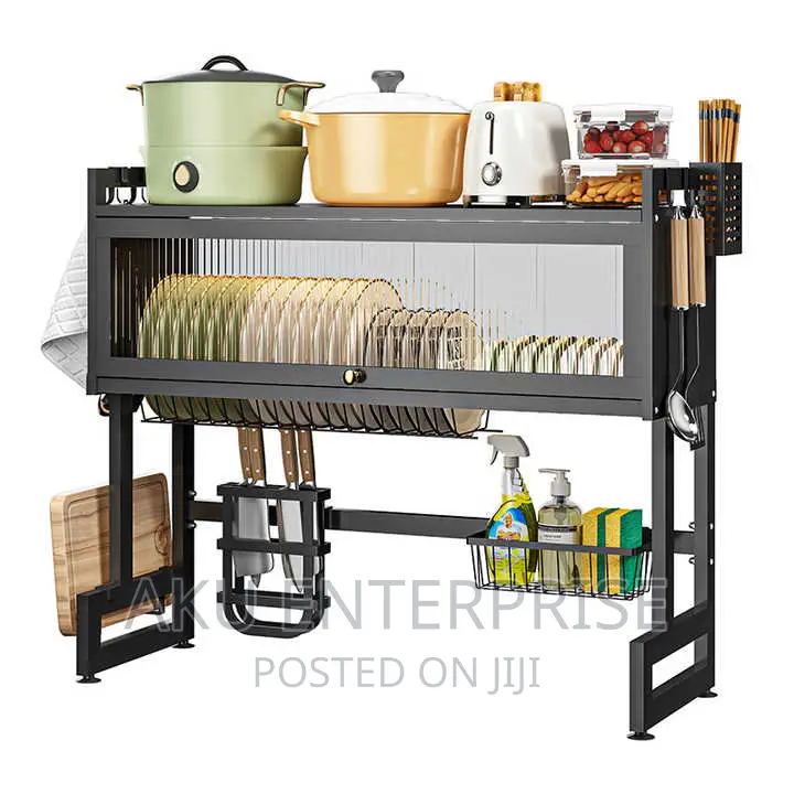 Dish Rack Drain Stand Kitchen Cabinet Door Storage