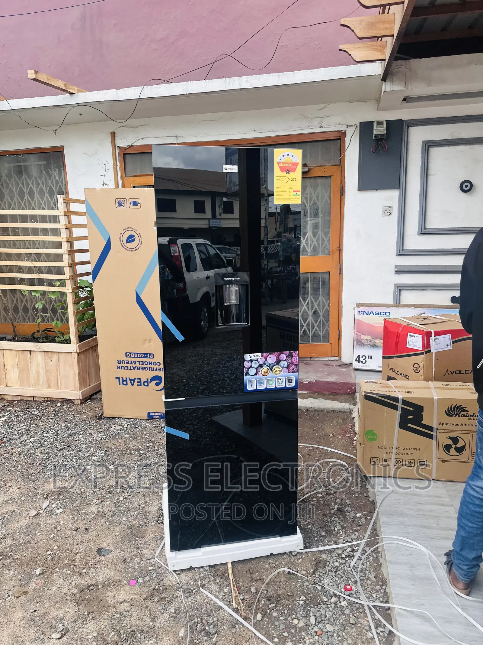 Shop the Best Pearl Pf-400bg Fridge Double Door