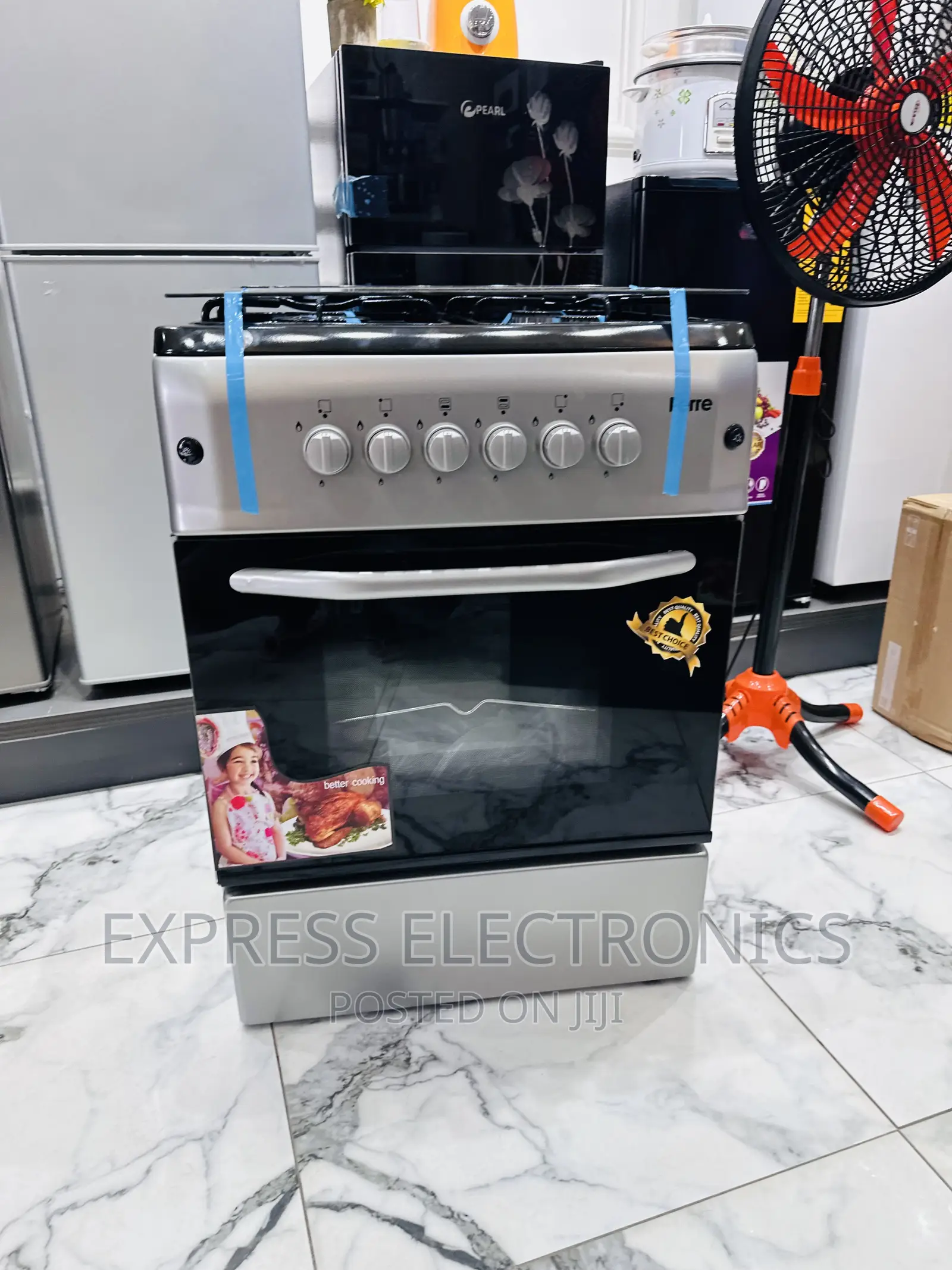 A New Era of Cooker Oven 4burner 60/60 Grey Ferre