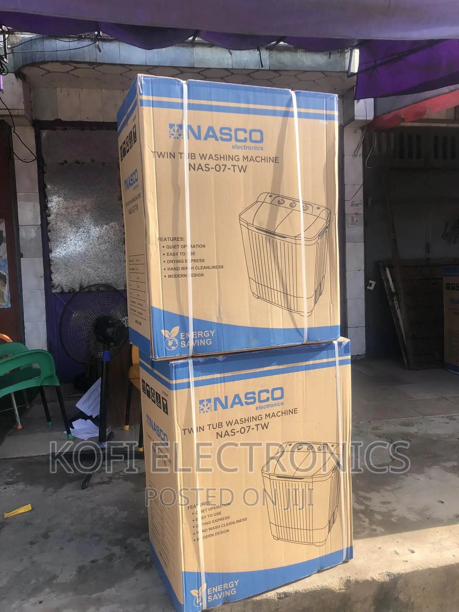 Improved Tech Nasco 7kg Nas-07-Tw Washing Machine White