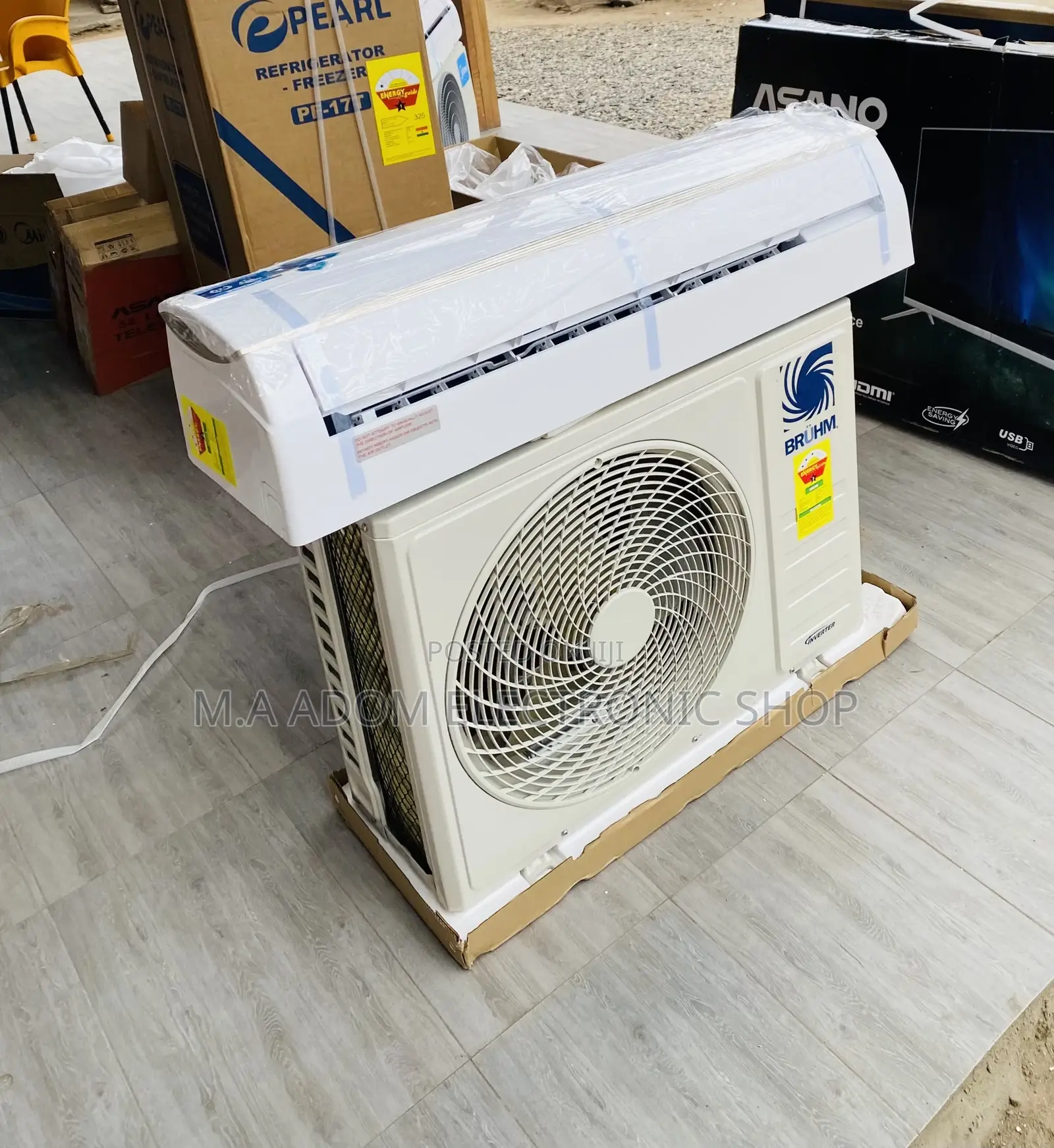 Fast Chilling Bruhm 2.5hp Split Electric Ac(White)R410 