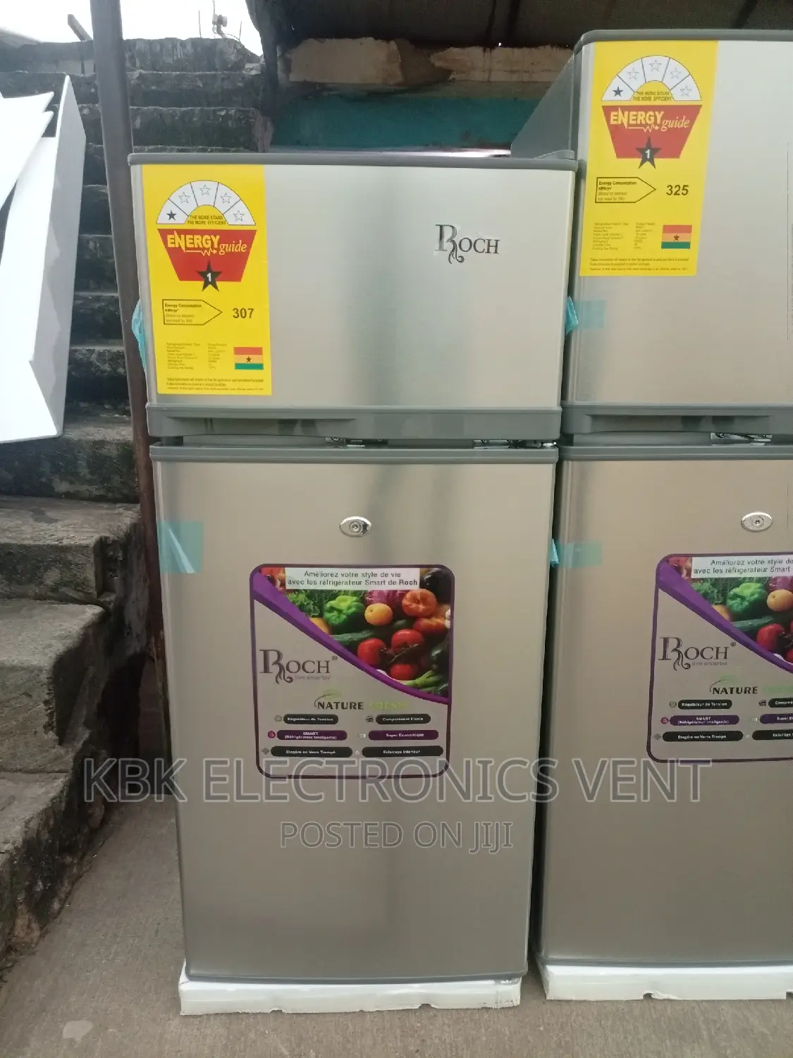 Roch 108ltr Double Door Refrigerator