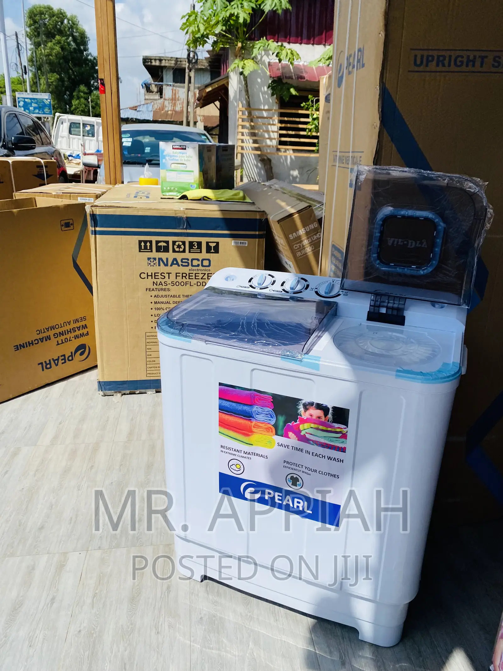 Latest Pearl 7kg Electric Washing Machine + Spin/Dry 