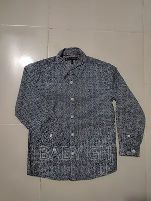 Kids Tommy Hilfiger Boys Black and White Shirt