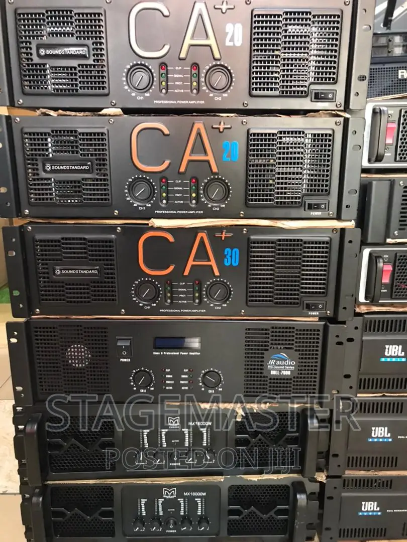 Amplifiers CA, EV, Martin Audio