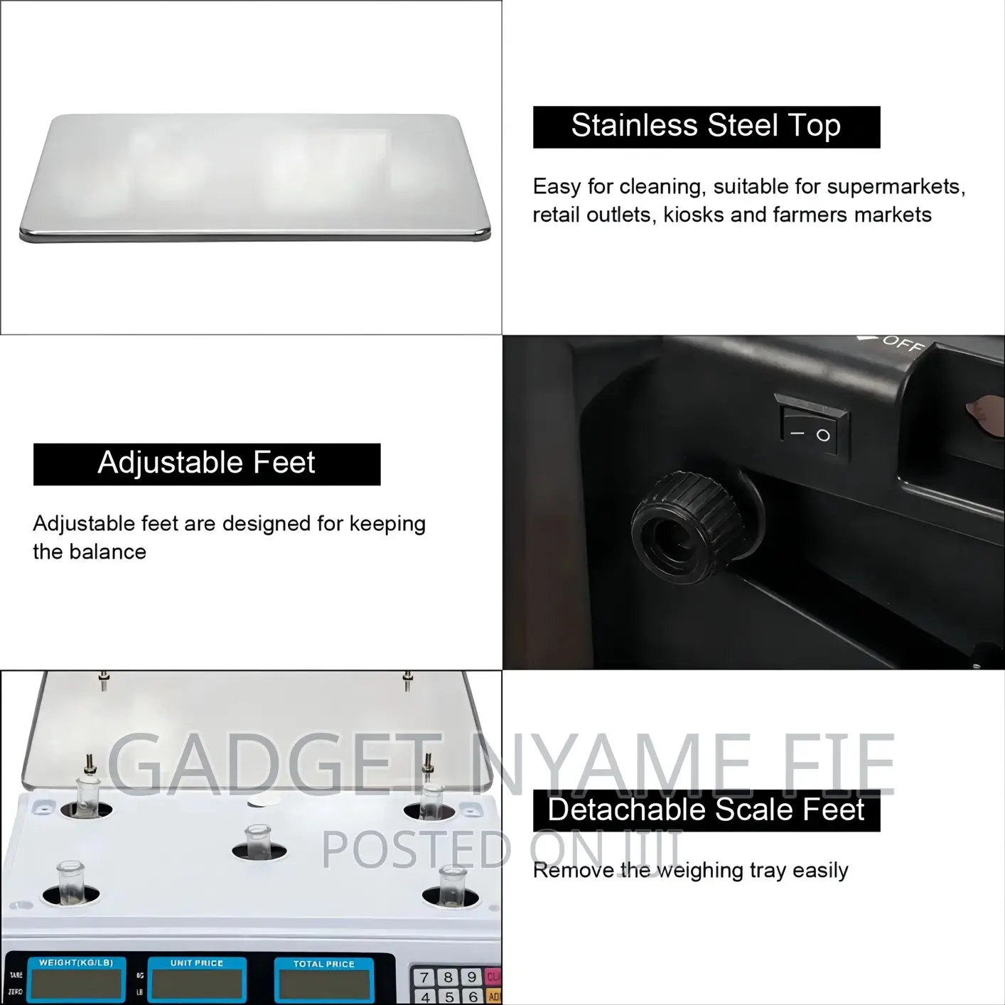 Price Computing Scale-40kg-Rechargeable