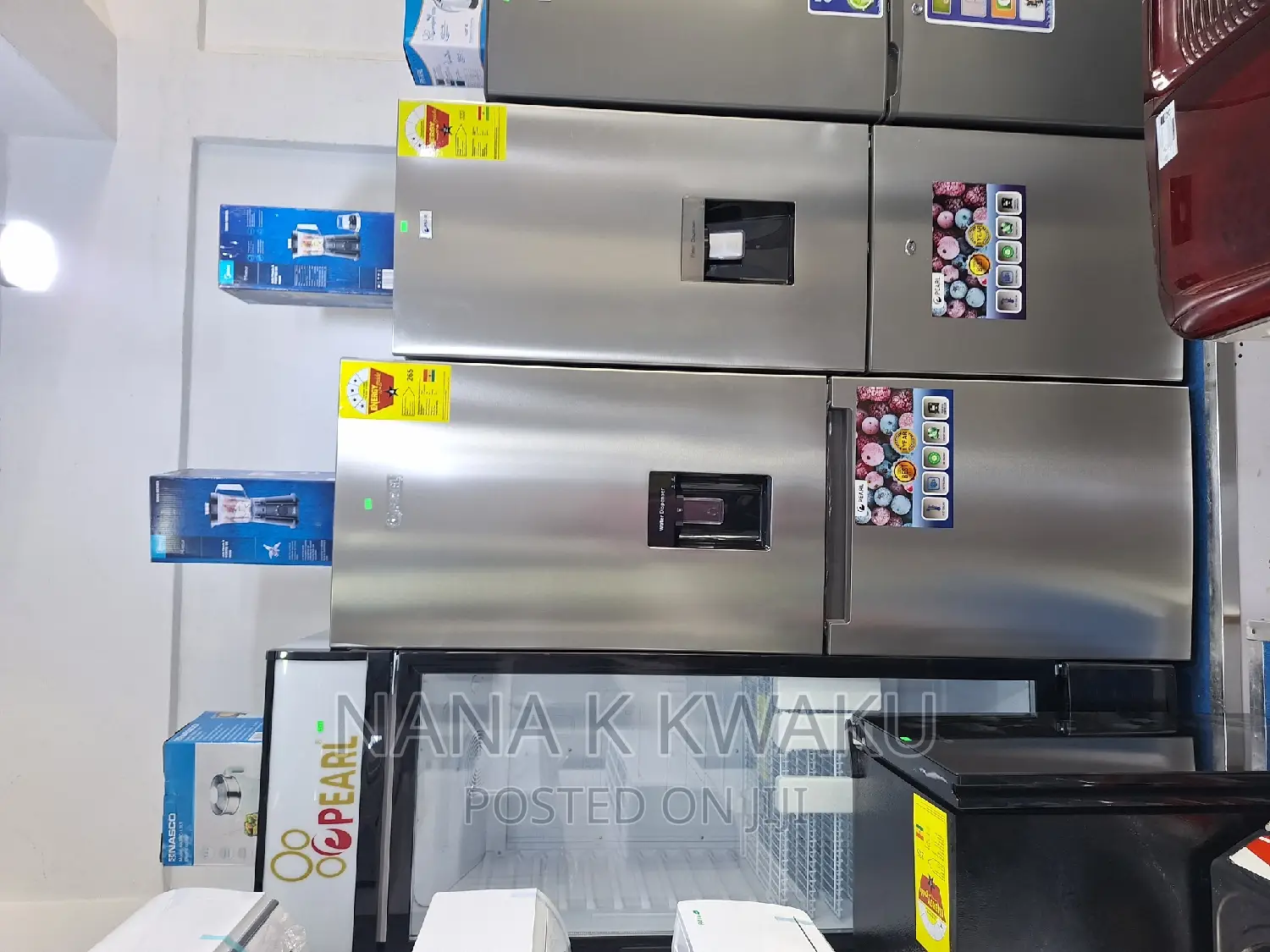 Pf405ixwd_pearl Double Door Fridge_with Bottom Freezer