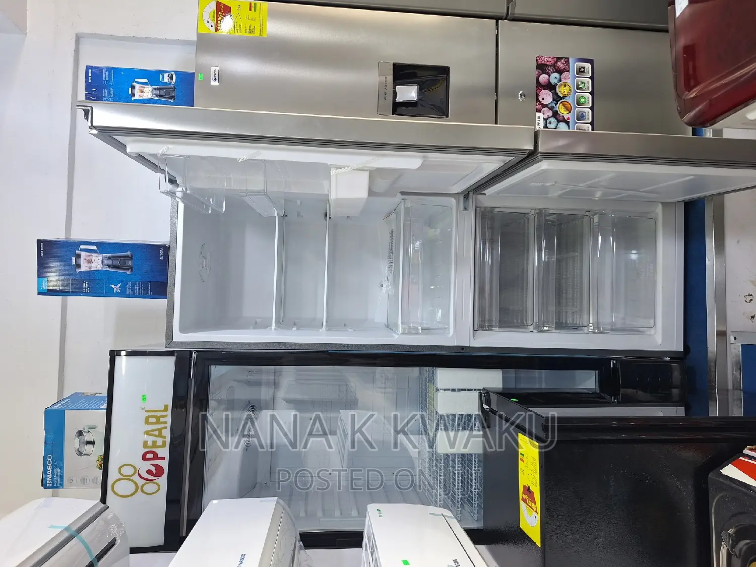 Pf405ixwd_pearl Double Door Fridge_with Bottom Freezer