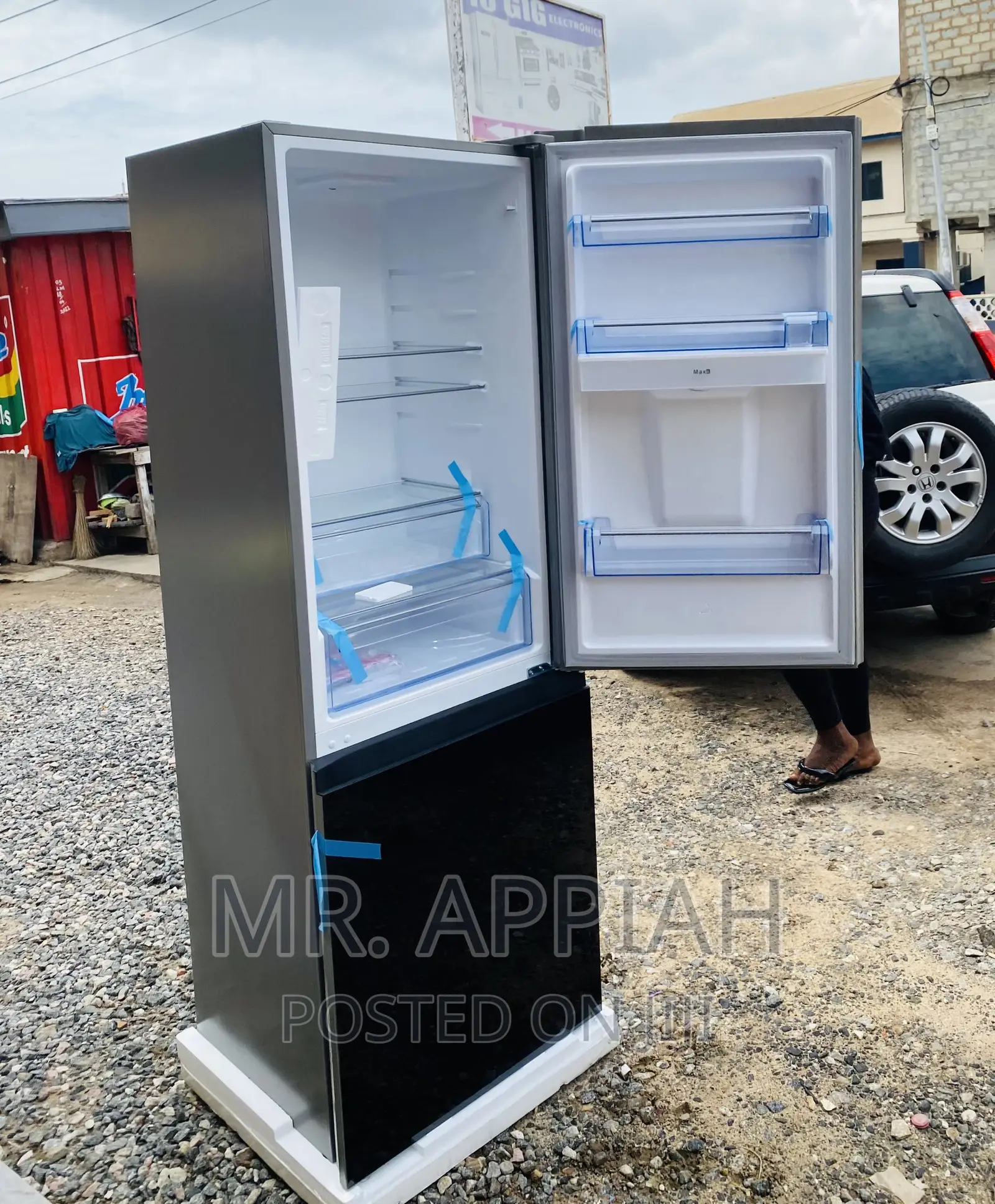 Highly Energy Efficient PearlPF-400bg Bottom Freezer Fridge