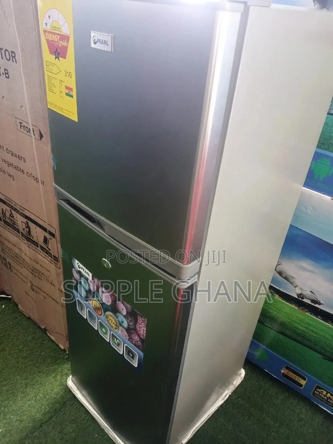 Silver Fridge Coloured Brand Fridge New Pearl Refrigerator