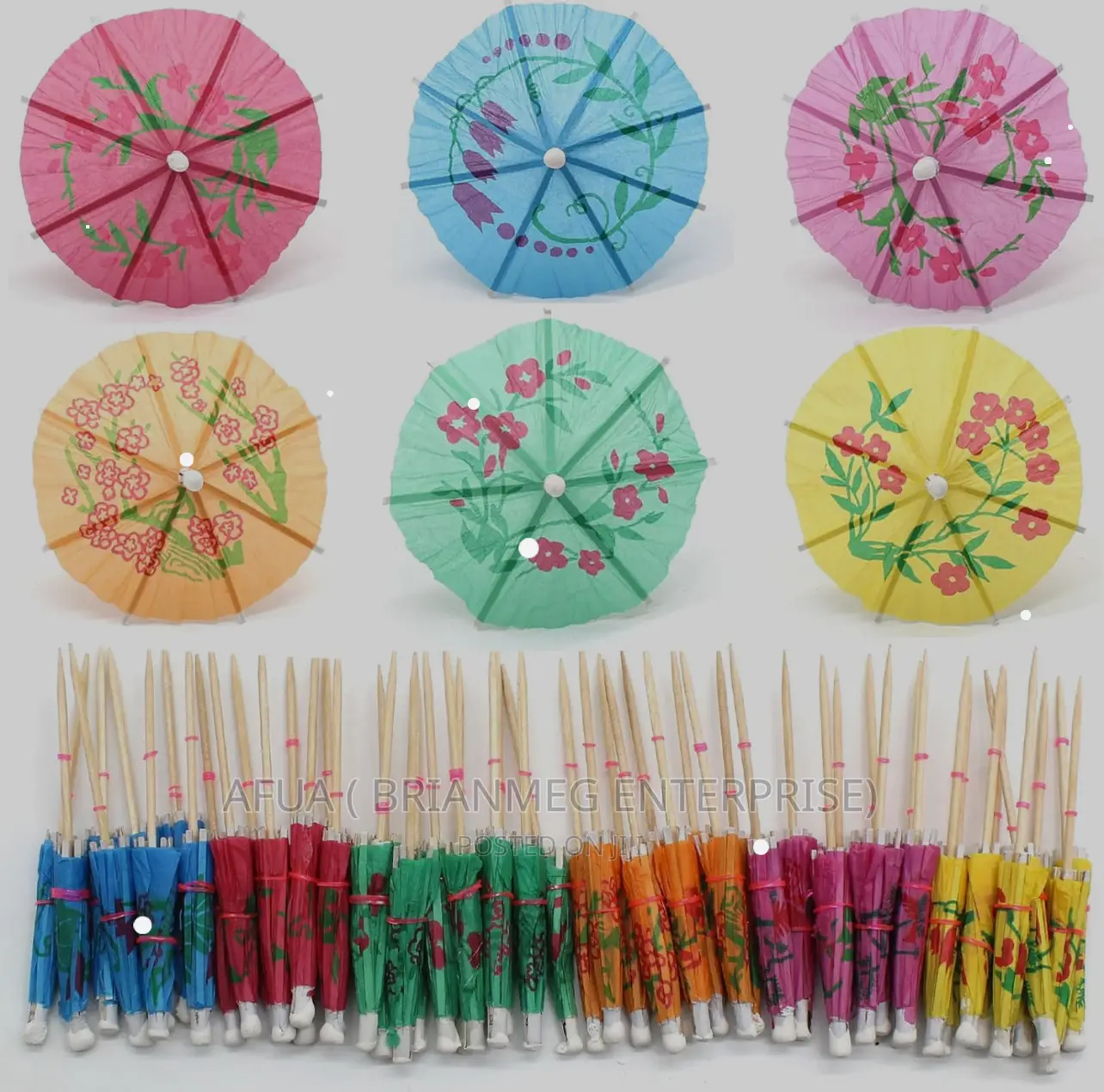 Cocktail Umbrellas( Toothpick Umbrella's )