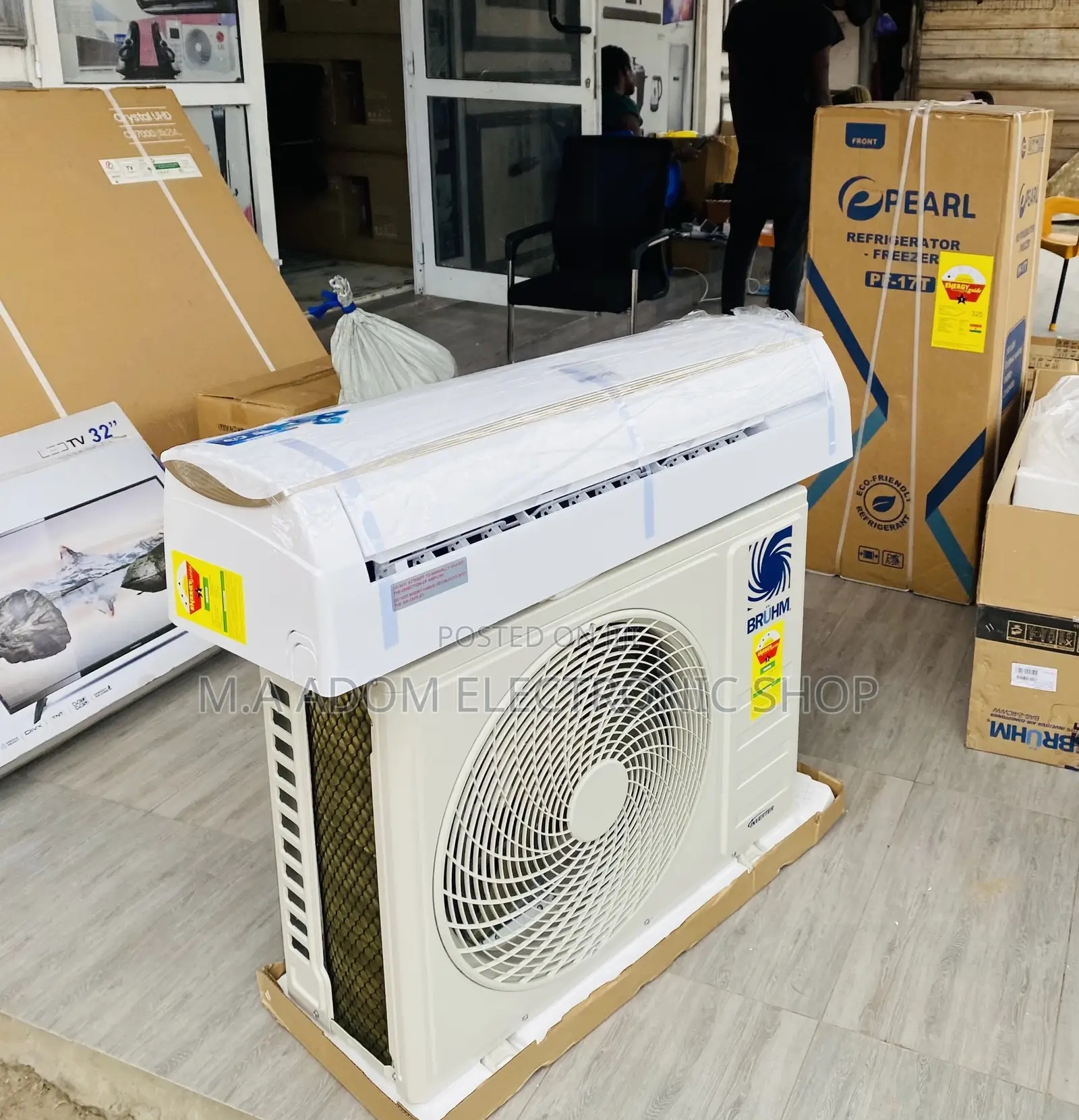 Newly in Stock Bruhm 2.5hp Split Inverter Electric Ac(White)