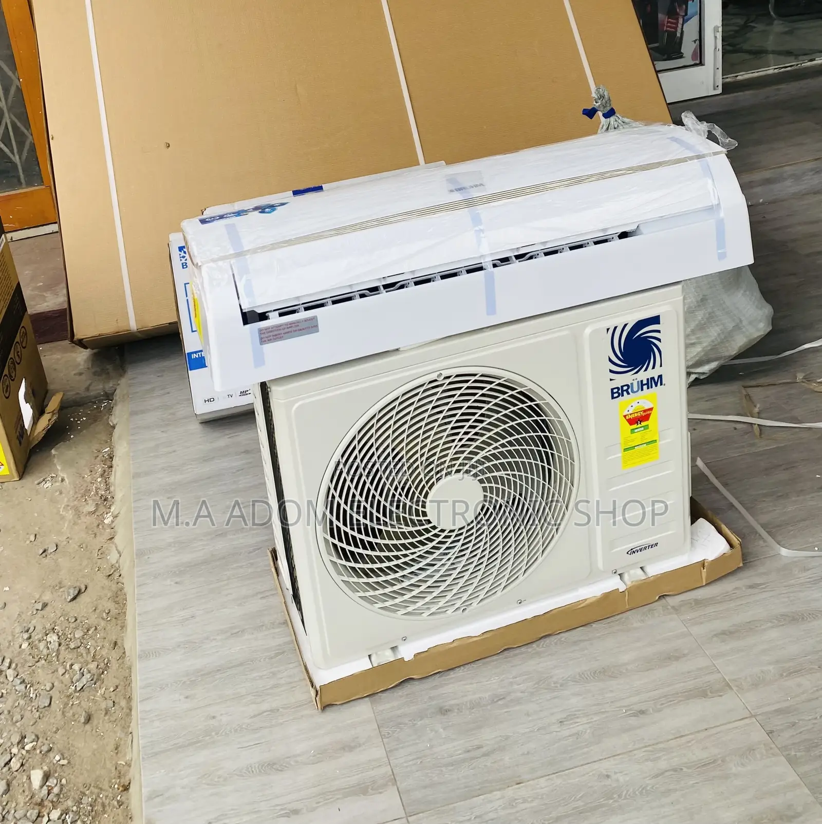 Energy Saving Bruhm 2.5hp Split Inverter Electric Ac(White).