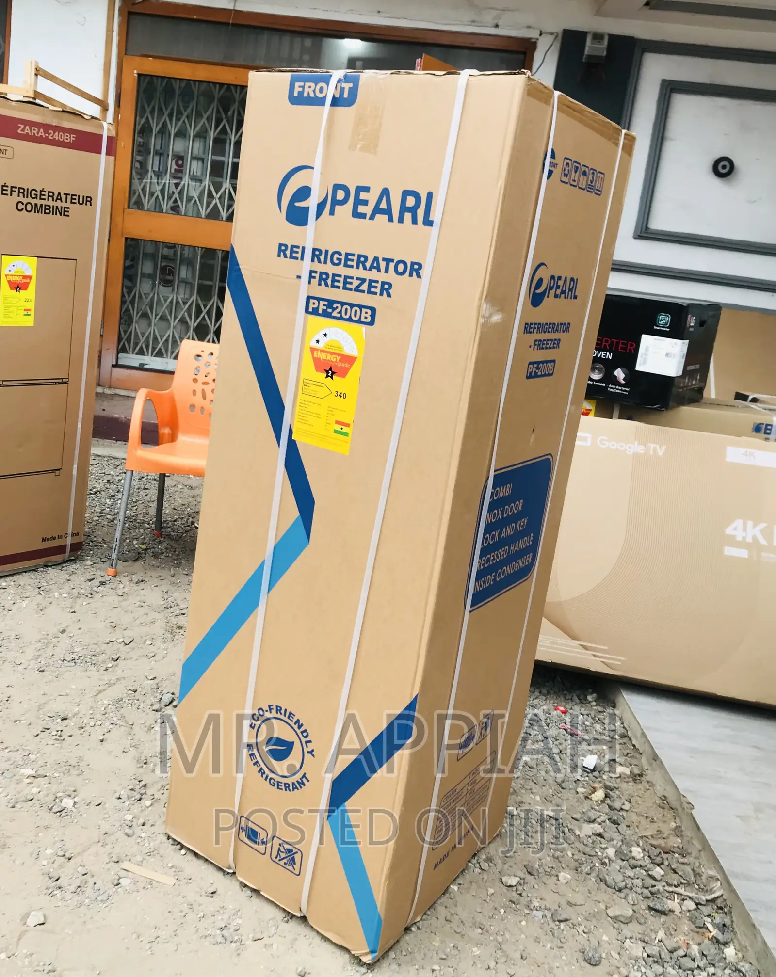 Long Lasting Pearl 2 Door ElectricRefrigerator(PF-200B)Gray