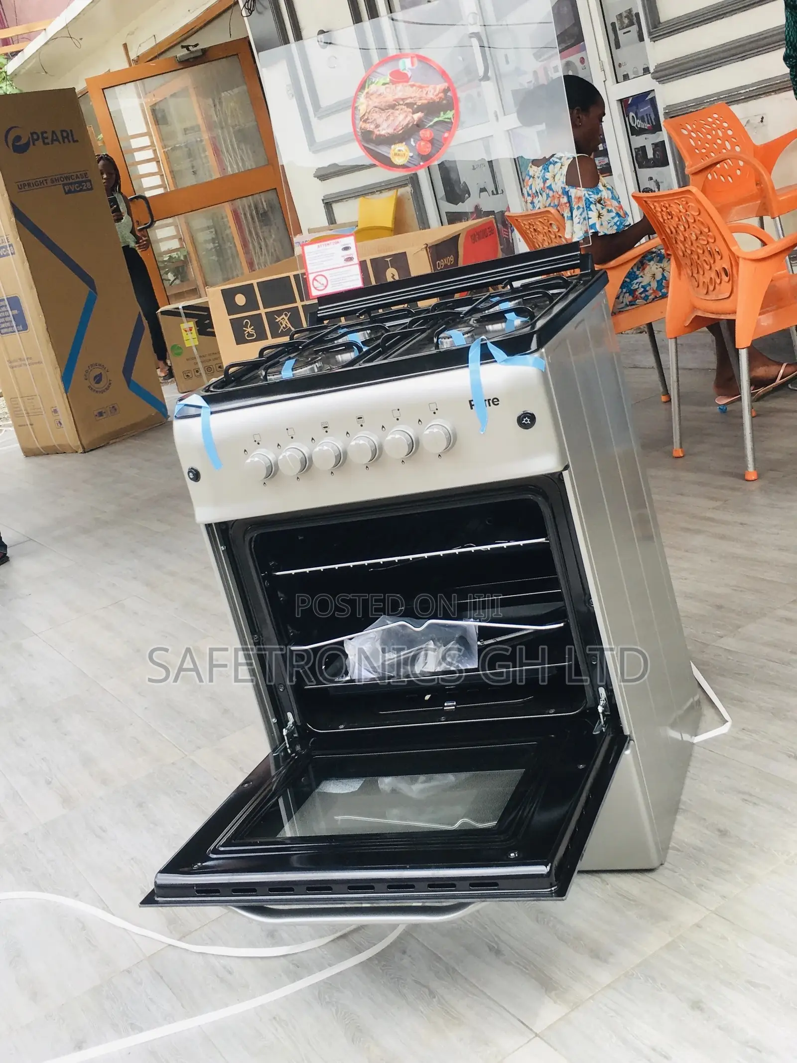 60x60 Oven With Grill Ferre Gray 4 Gas Cooker