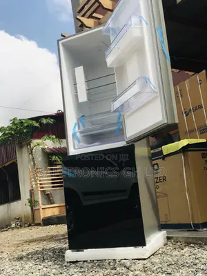 Glass Doubledoor Black PF-400BG Pearl 309L Bottomfreezer