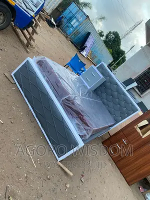 It's Double Bed Frame With Bed Side Cabinet