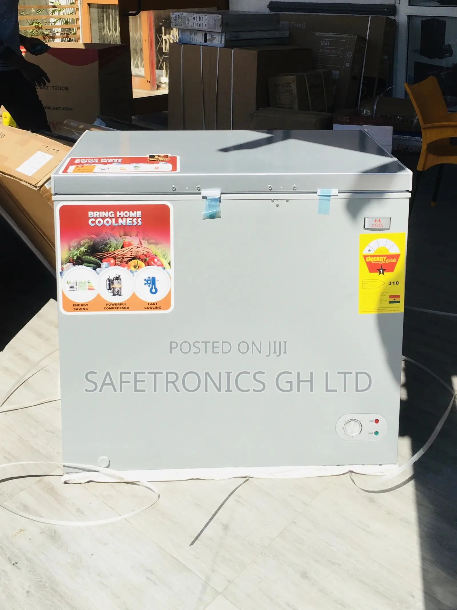 Singledoor Electric Gray 200 Liters Chestfreezer Zara-260