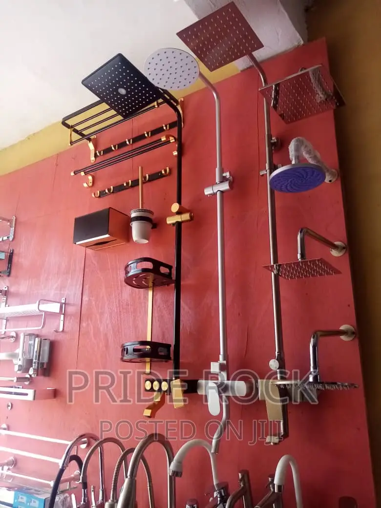 Black and Gold Rain Shower,Shower Pole, Telephone