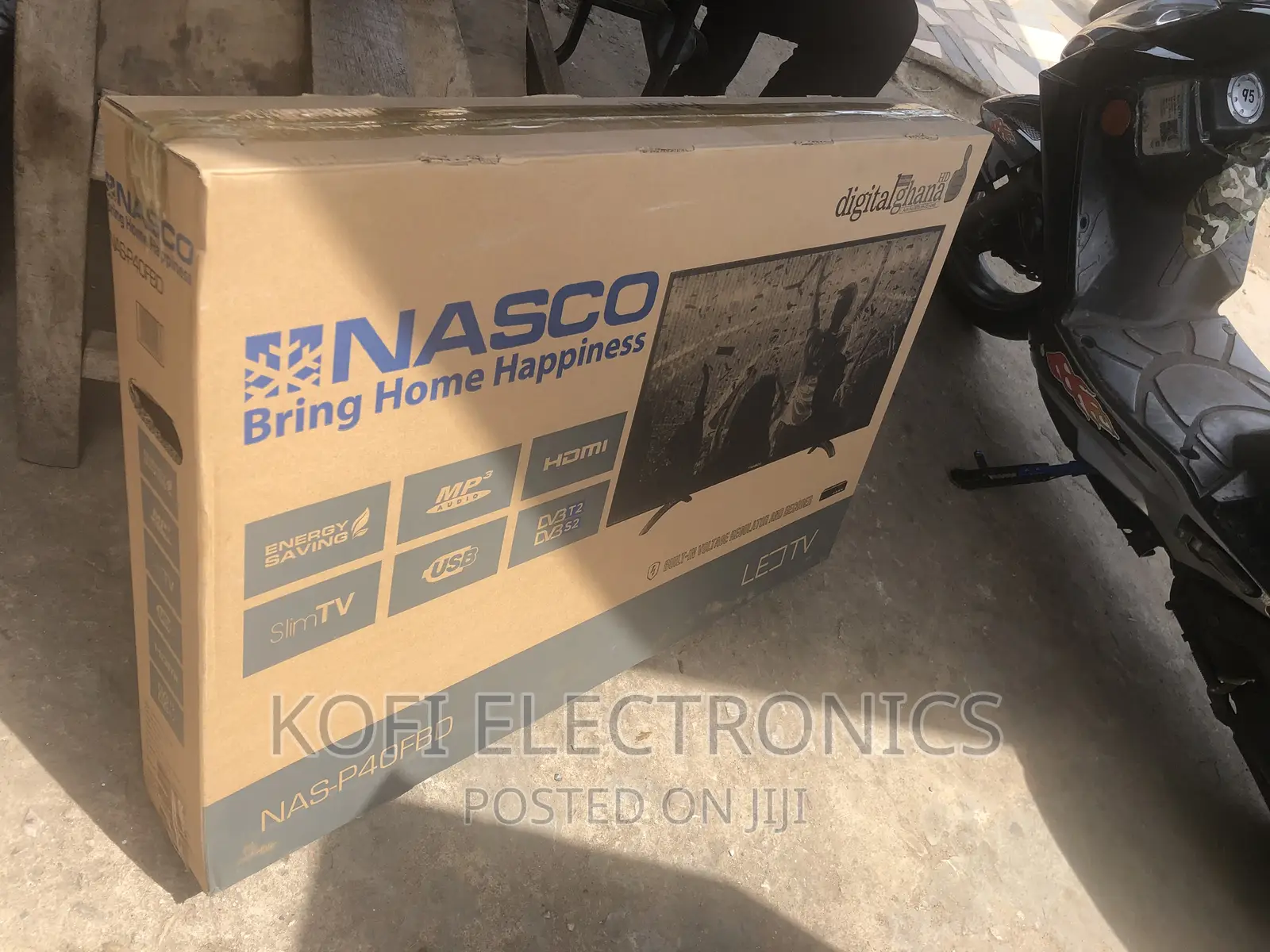 Original Nasco Nas-P40fbd Digital Satellite Tv - 40" Black