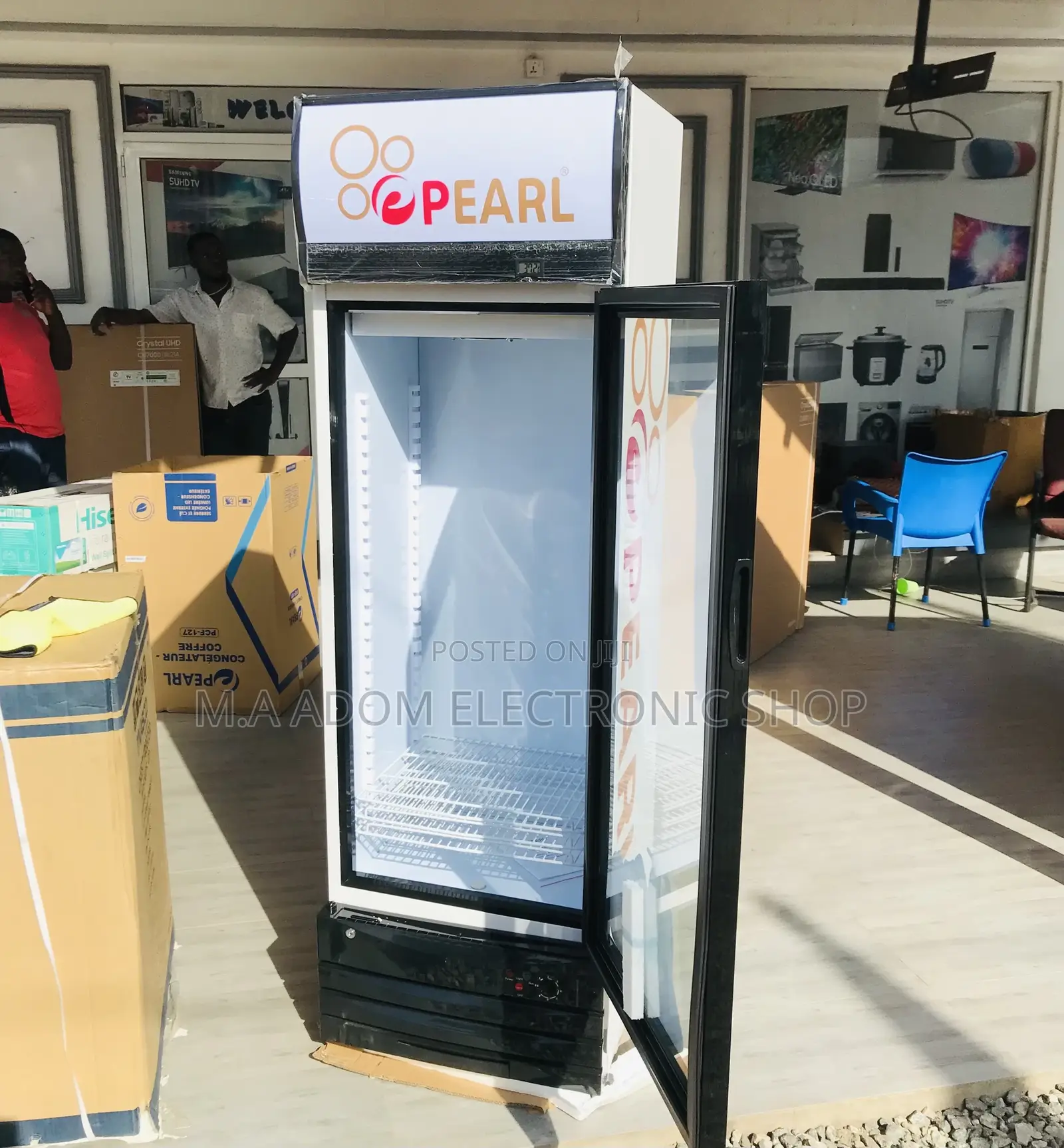 Quality Pearl PVC28 Single Door Electric Beverage Cooler 