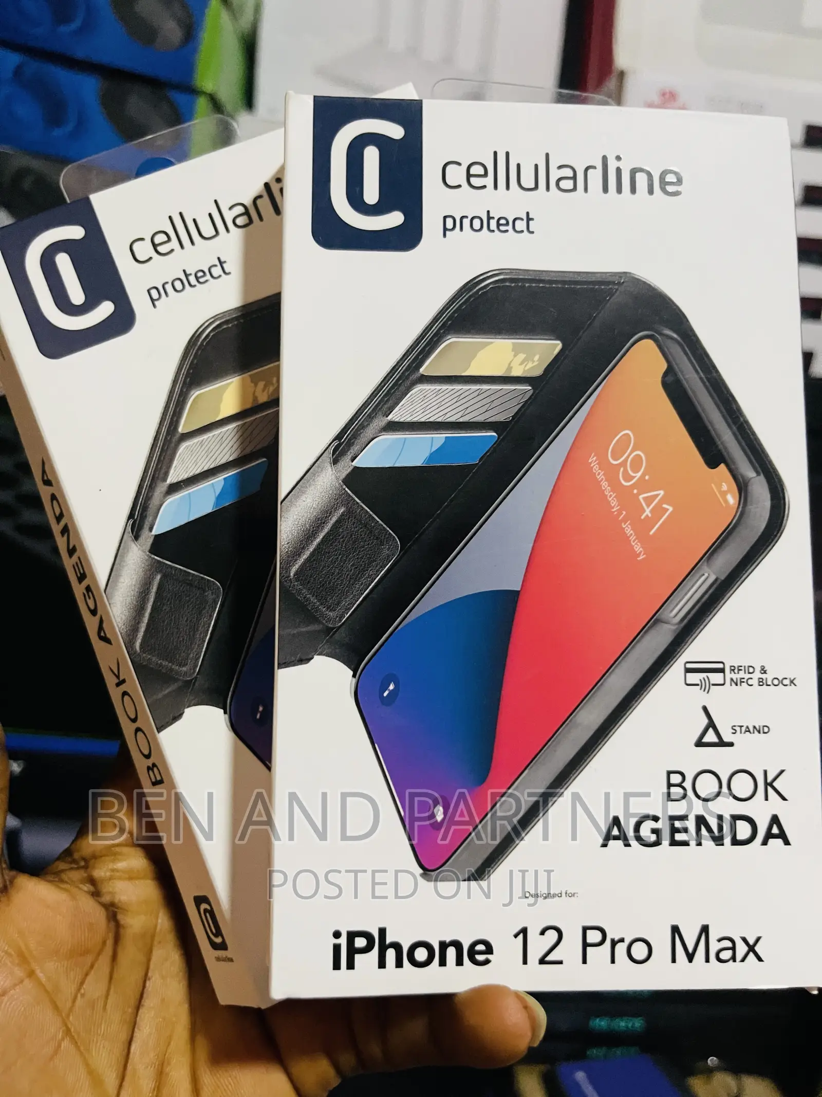 Cellularline Book Agenda 2, Back Cover,For iPhone 12 Pro Max