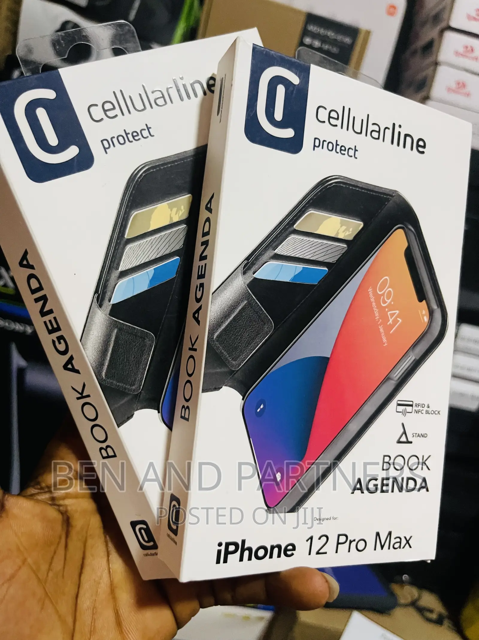 Cellularline Book Agenda 2, Back Cover,For iPhone 12 Pro Max