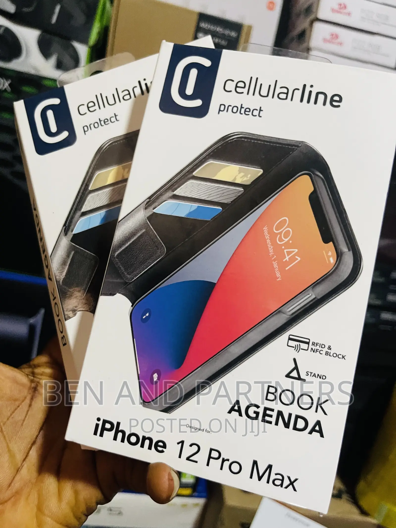 Cellularline Book Agenda 2, Back Cover,For iPhone 12 Pro Max
