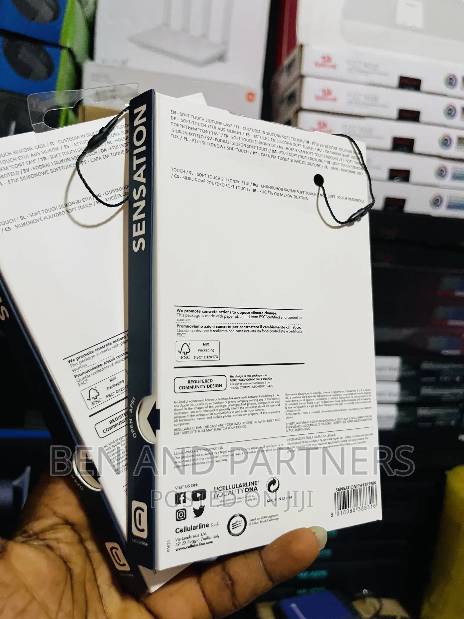 Original Cellularline iPhone 12 Pro Max Silicone Cover