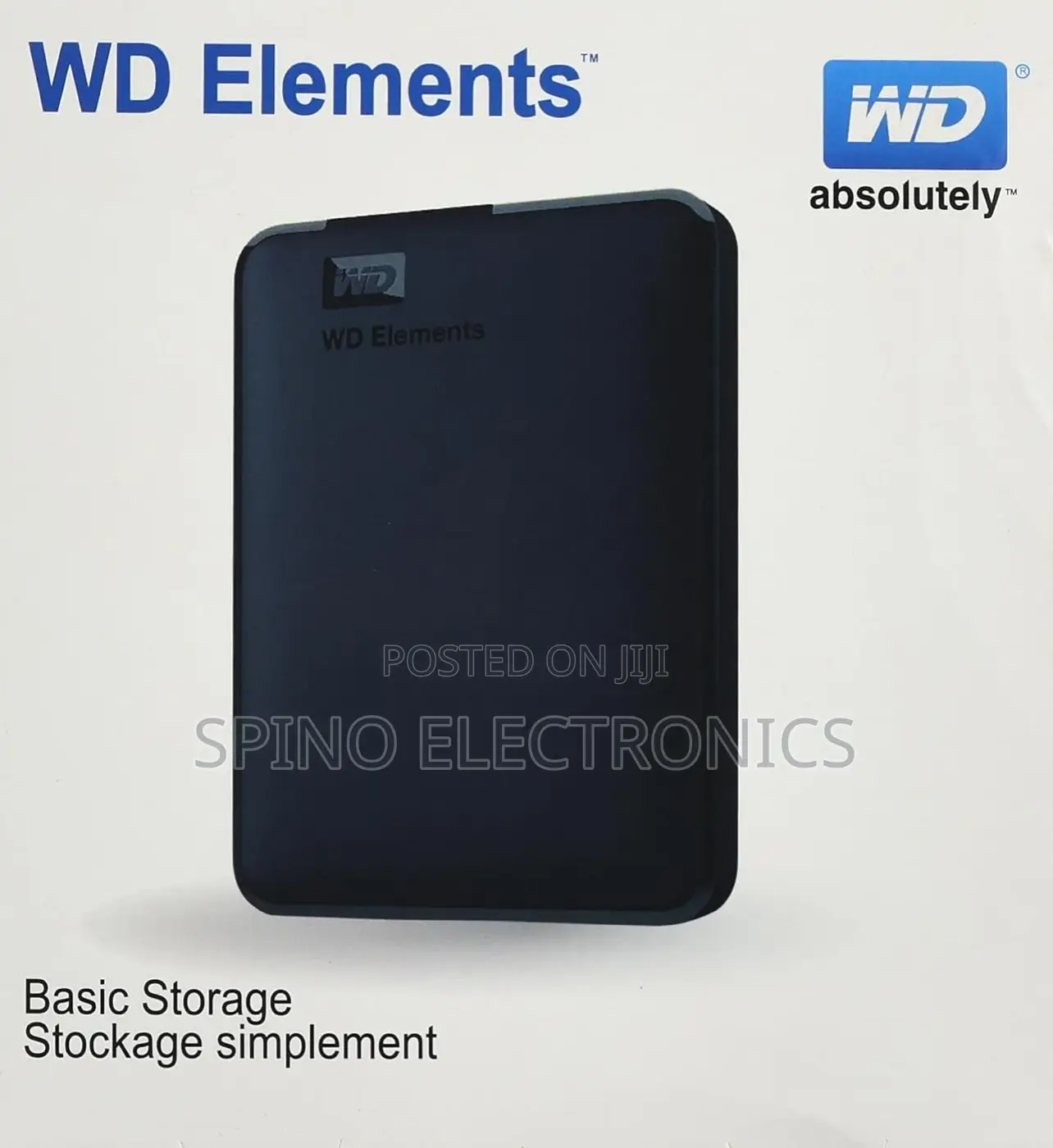 WD External Hard Drive Case Western Digital Elements (Black)
