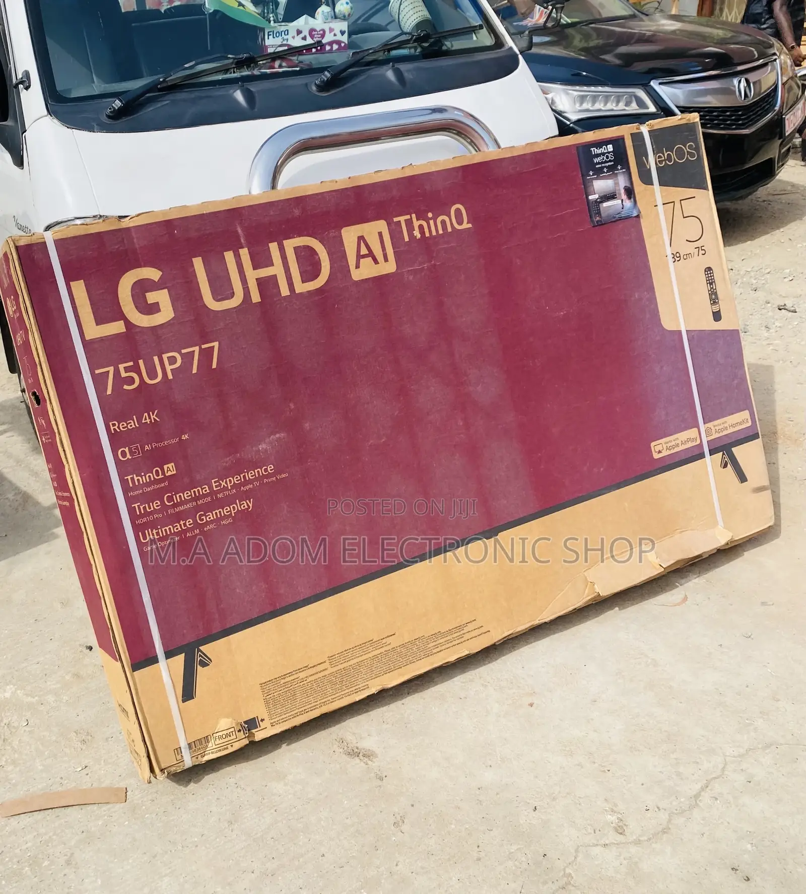 Fresh in Box LG 75UP7760 75 Inch Uhd Smart Led Tv(Black).