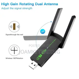 1300mps Wifi Adapter, 2.4g 5g Dual Band Wifi Network Adapter