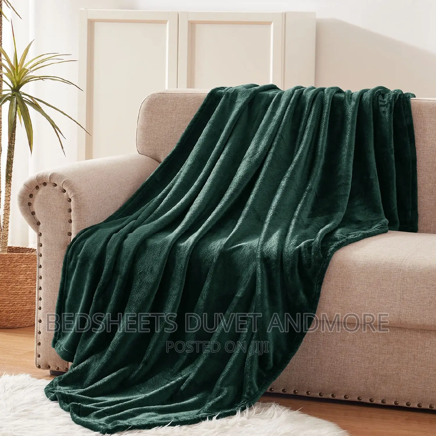 Green Flannel Blanket