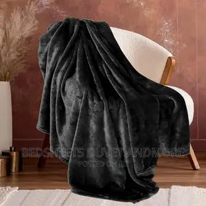 Charcoal Grey Throw Blanket