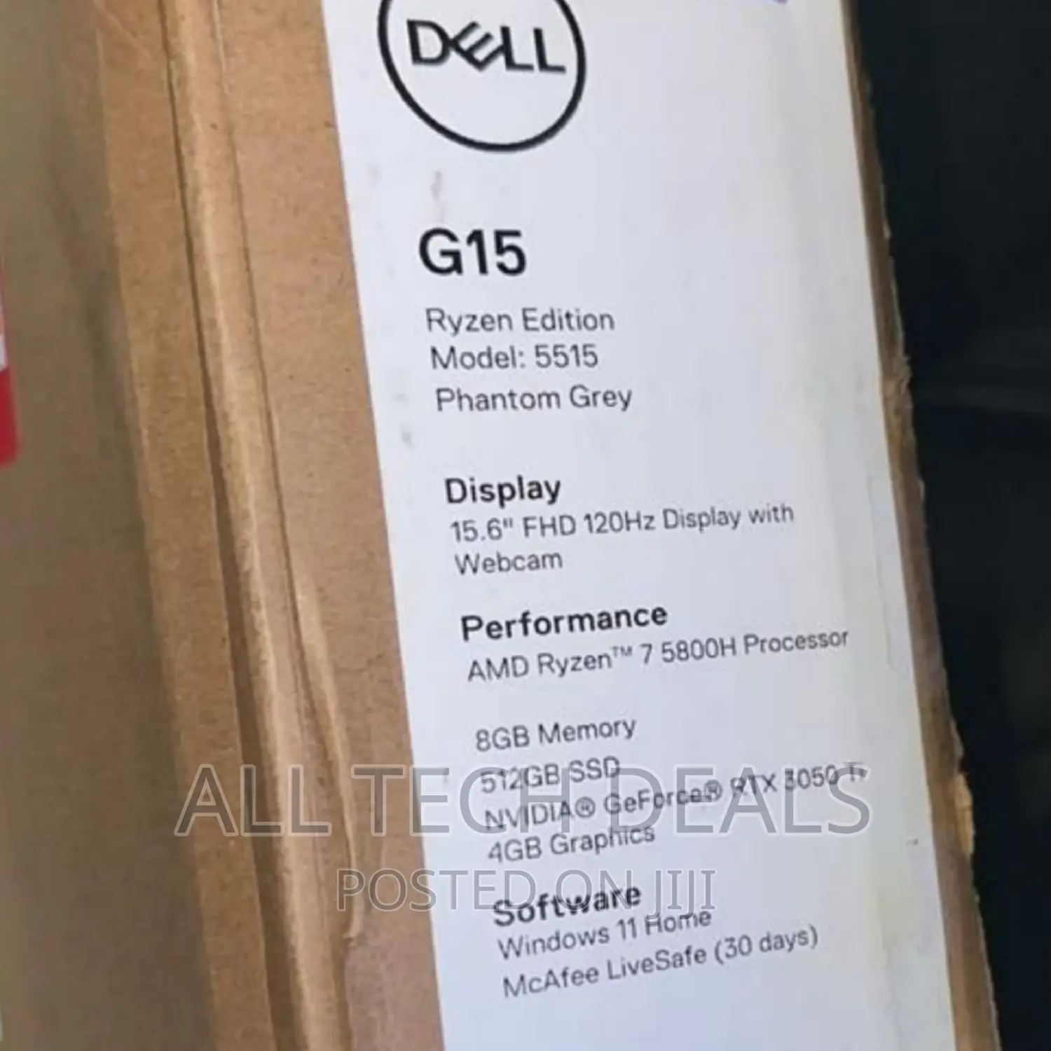 New Laptop Dell 8GB AMD Ryzen 7 SSD 512GB