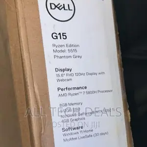 New Laptop Dell 8GB AMD Ryzen 7 SSD 512GB