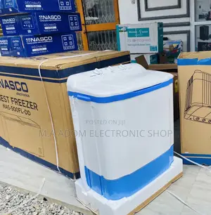 Elegant Nasco 7kg Spin/Dry Washing Machine(White/Blue).