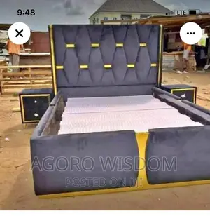 Double Bed Frame With Bed Side Drawers