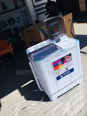 White 7kg Washingmachine Topload Semiautomatic Pearl