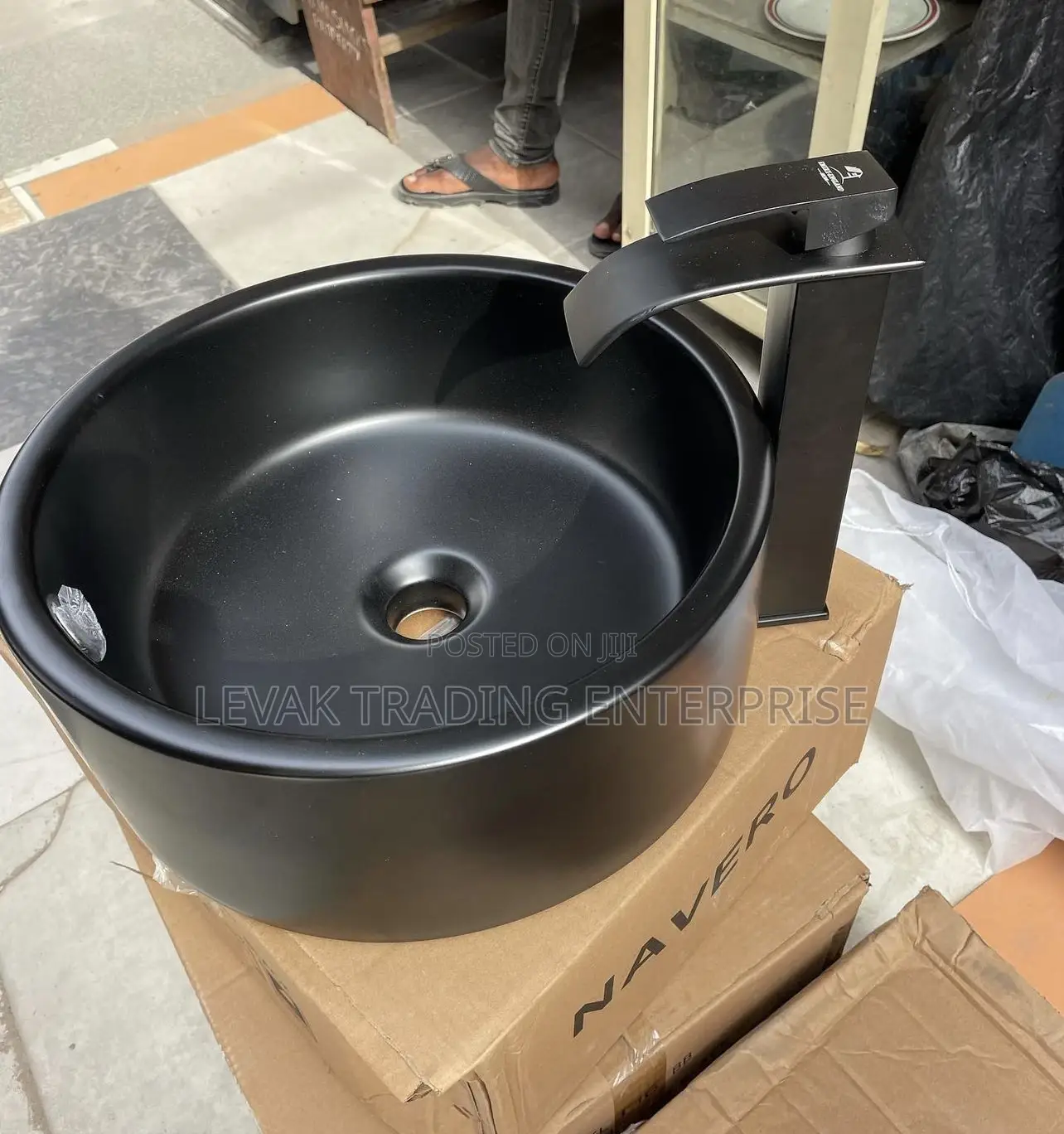 Pedicure Basin - Matte Black Basin