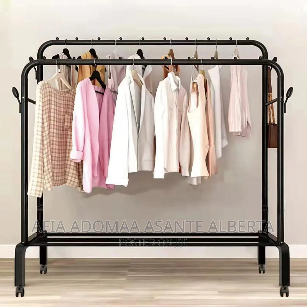 Sturdy Clothes Hanger/Rack With Wheels