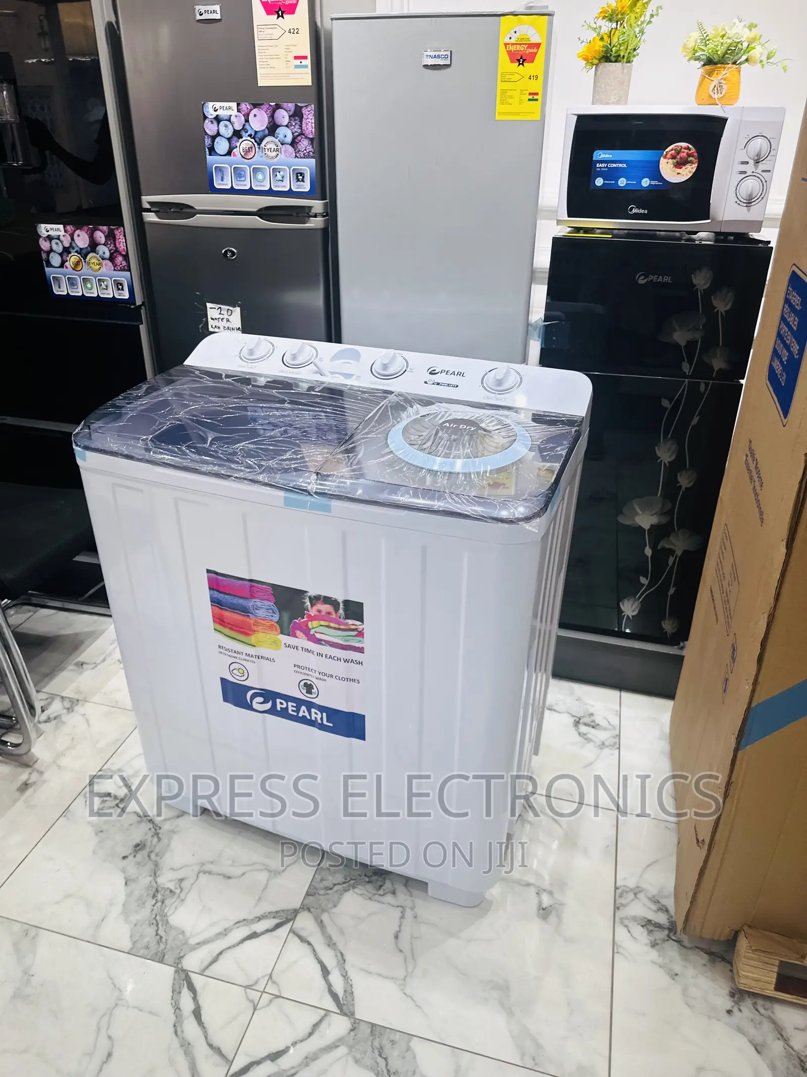 High—-Spin Dry Washing Machine Pearl 12kg Topload Twintub