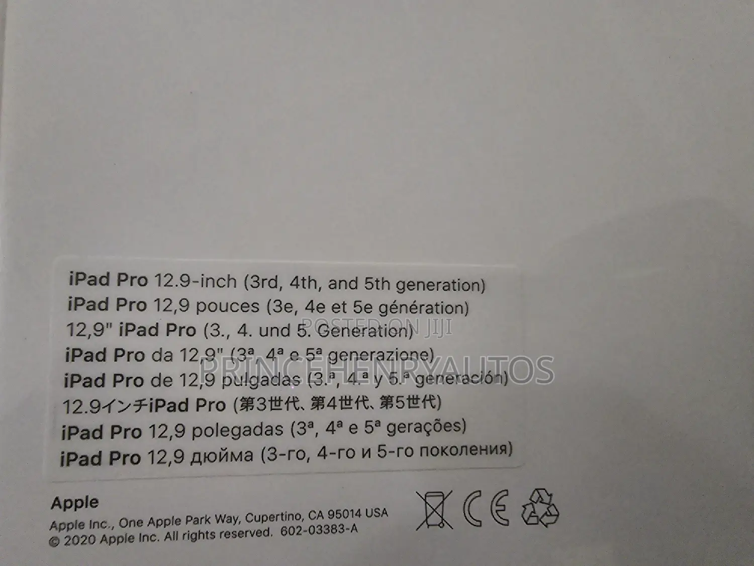 Apple Smart Keyboard Folio for iPad Pro 12.9 3rd-6th Gen