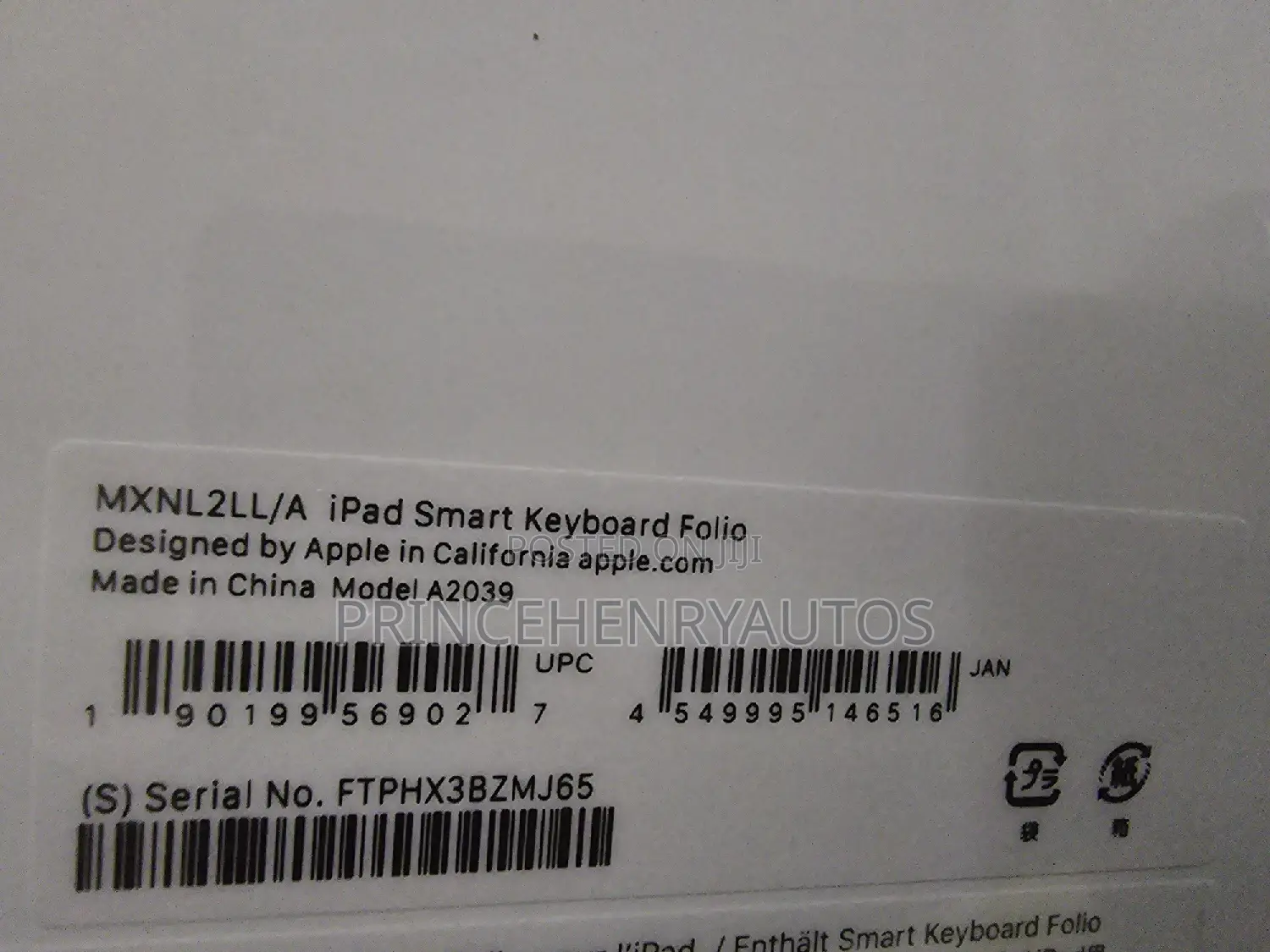 Apple Smart Keyboard Folio for iPad Pro 12.9 3rd-6th Gen