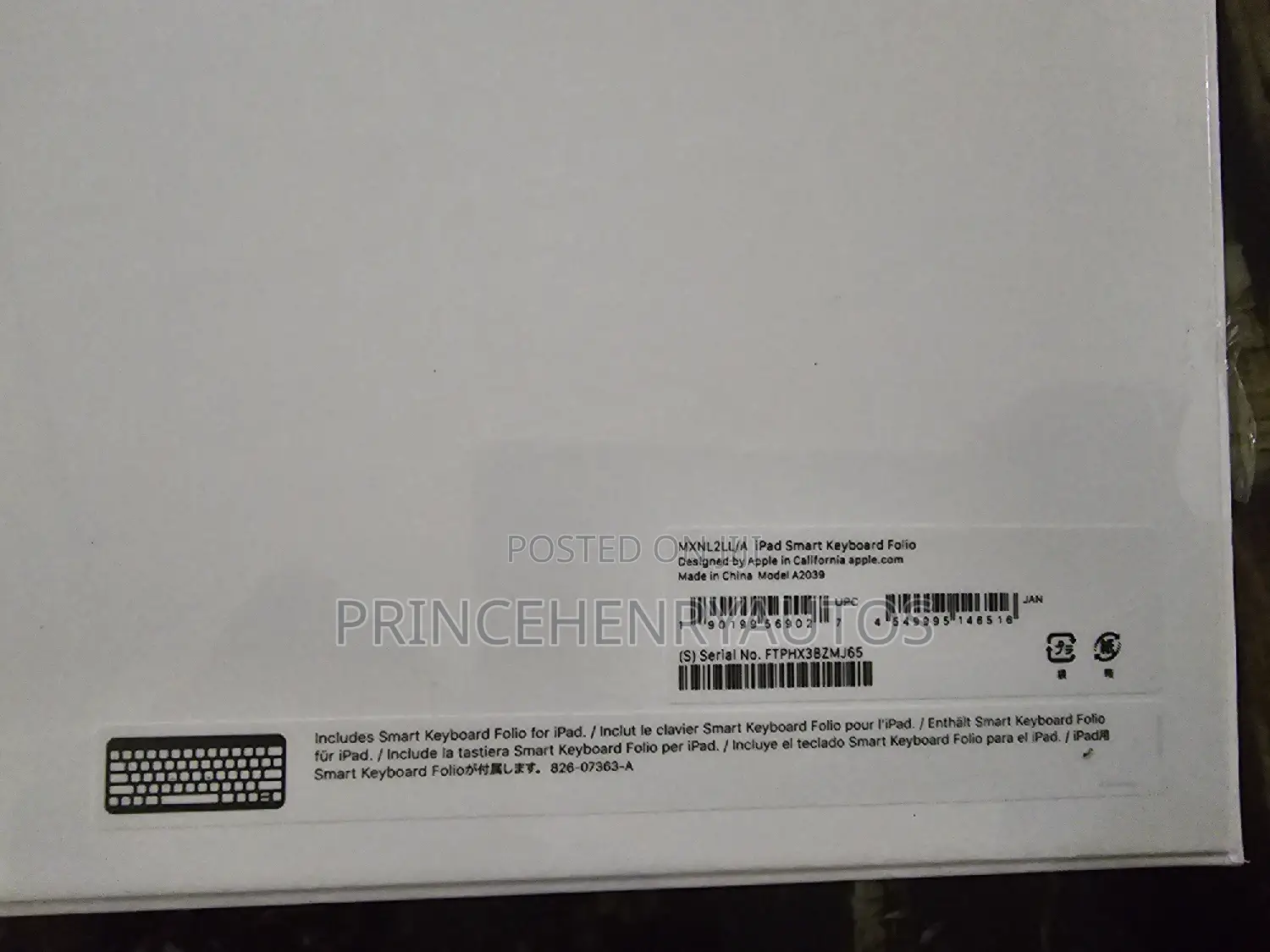 Apple Smart Keyboard Folio for iPad Pro 12.9 3rd-6th Gen