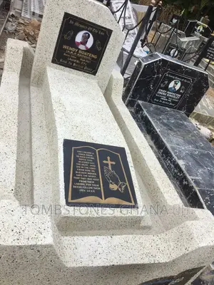 White Terrazo Tombstone