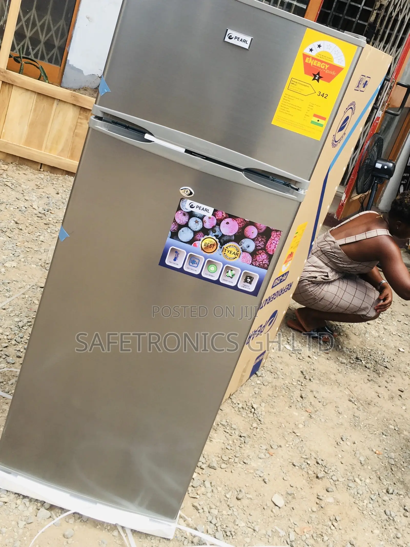 Grab Topfreezer Doubledoor Pearl Pf-250 205 Liters