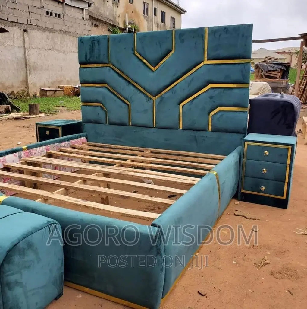 It's Queen Size Bed Frame With Bed Side Cabinets and Automa