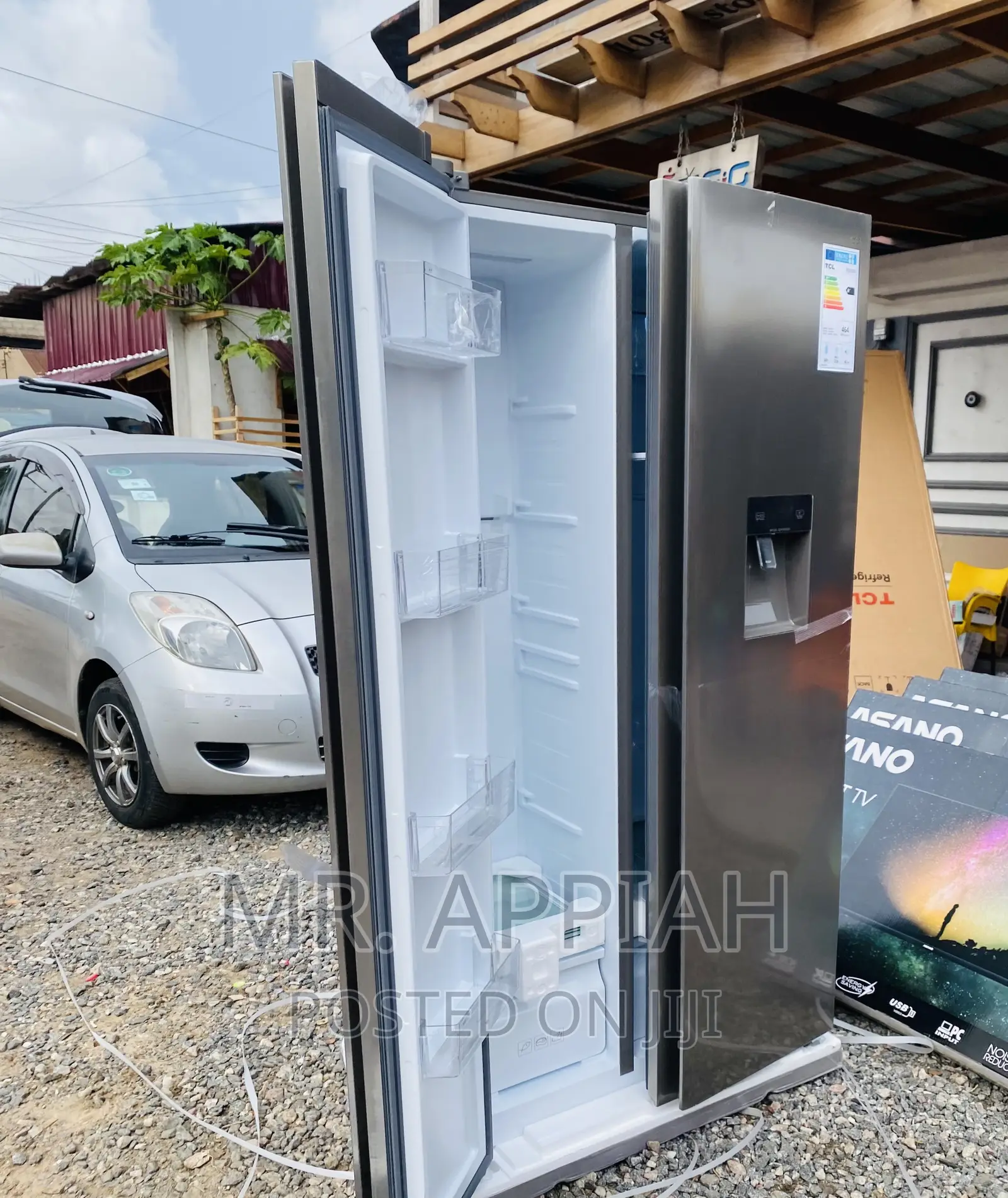 Fast Cooling TCL P520SBN Side by Side Refrigerator 