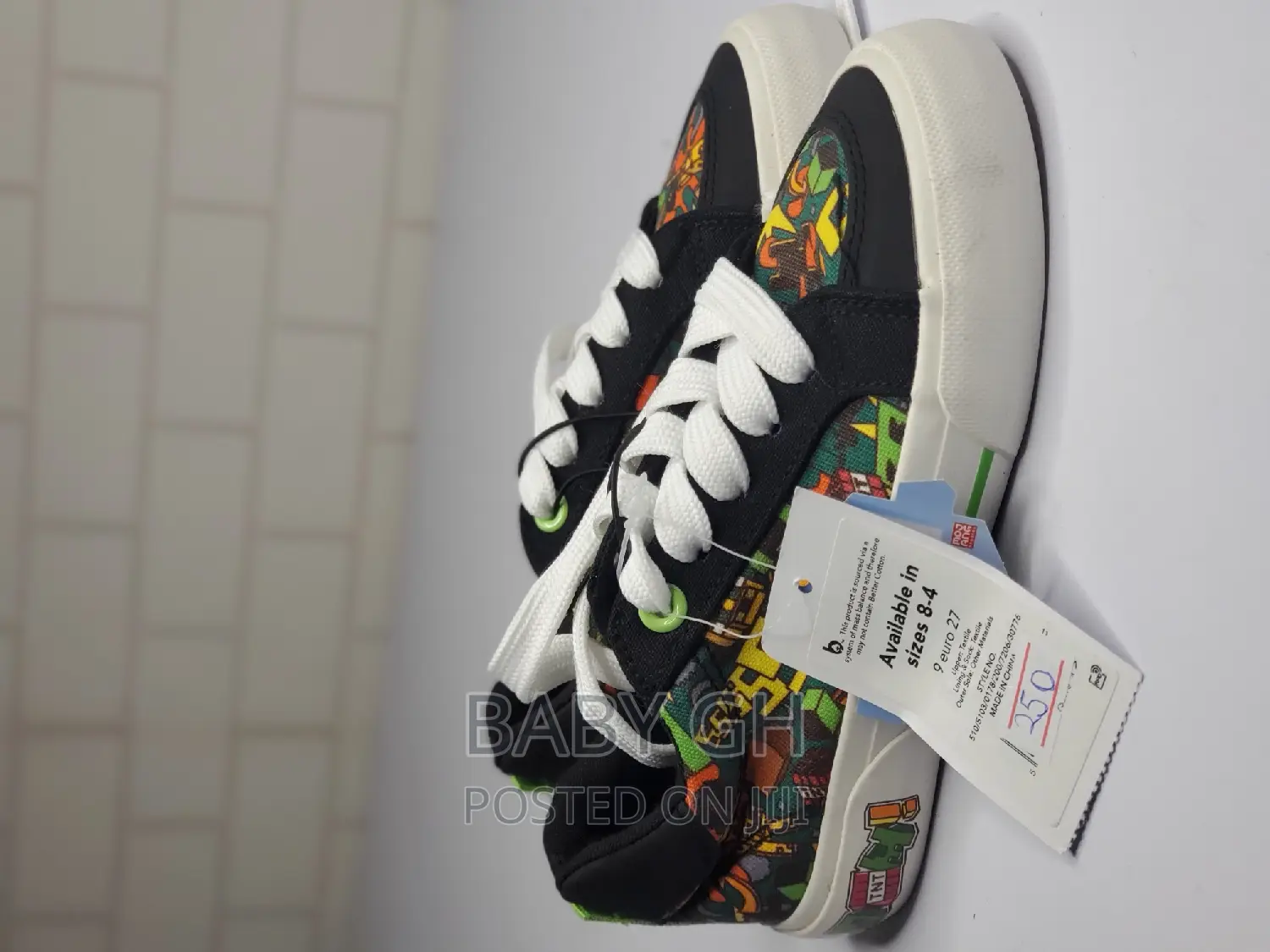 George Black Minecraft Sneakers TNT for Boys